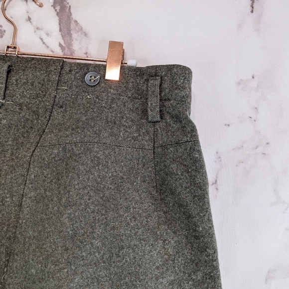 Vtg Wool Pant Men 34x30 WW2 40s Tiger Swedish Wool Button Fly Inreg Varumarke - Picture 14 of 15